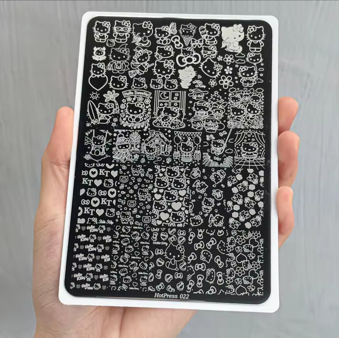 Hello Kitty nail stamping plate 3