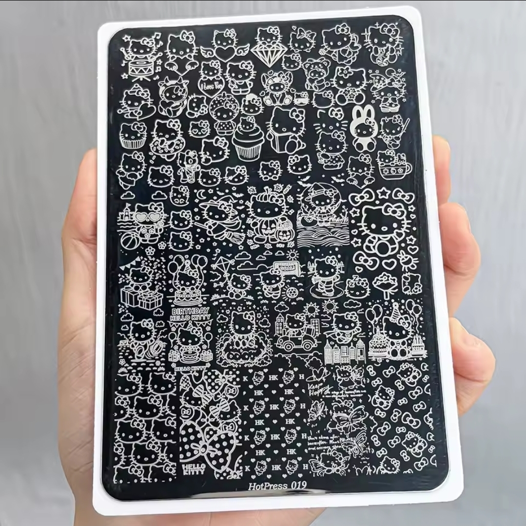 Hello Kitty nail stamping plate 2