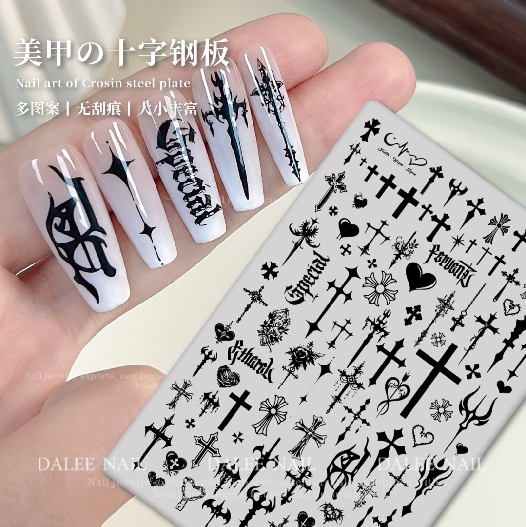 Tattoo nail stamping plate from Rednote Xiaohongshu — shop with ShopMe Agent